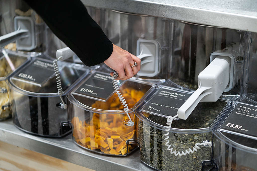 Getrocknete Früchte ohne Einwegverpackung